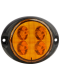 Durite 0-441-14 R65 CLASS 2 Slim Oval Amber Lens LED Warning Light (10 Flash Patterns) PN: 0-441-14